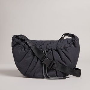 NWT Ted Baker Lashine Gathered Shoulder Bag- Black